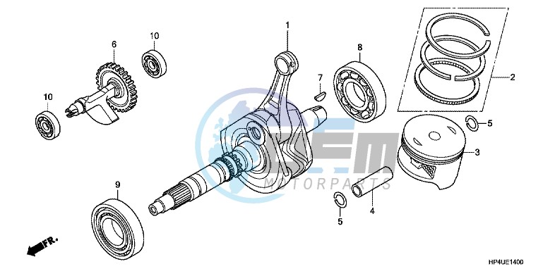 CRANK SHAFT/PISTON