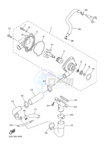 XJ6SA 600 DIVERSION (S-TYPE, ABS) (36D9) drawing WATER PUMP