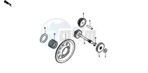 TRX450ES drawing STARTING GEAR