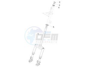 NRG POWER DT 50 drawing Fork/steering tube - Steering bearing unit