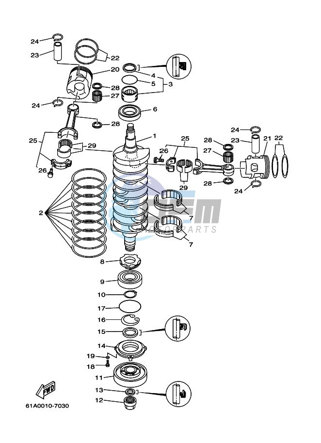 CRANKSHAFT--PISTON