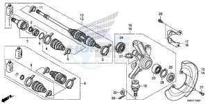 TRX500FPAE TRX500FPA Europe Direct - (ED) drawing KNUCKLE