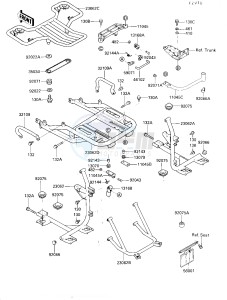 ZG 1200 B [VOYAGER XII] (B1-B5) [VOYAGER XII] drawing ACCESSORY-- TRUNK BRACKET- -