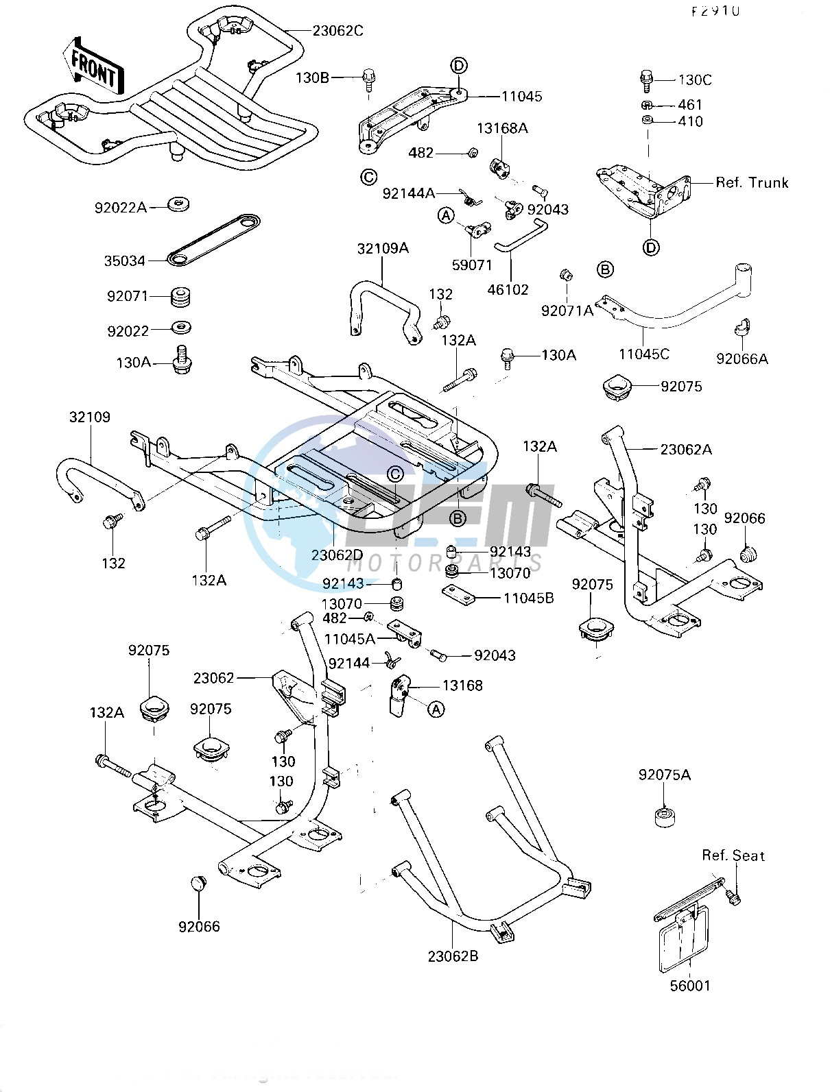 ACCESSORY-- TRUNK BRACKET- -