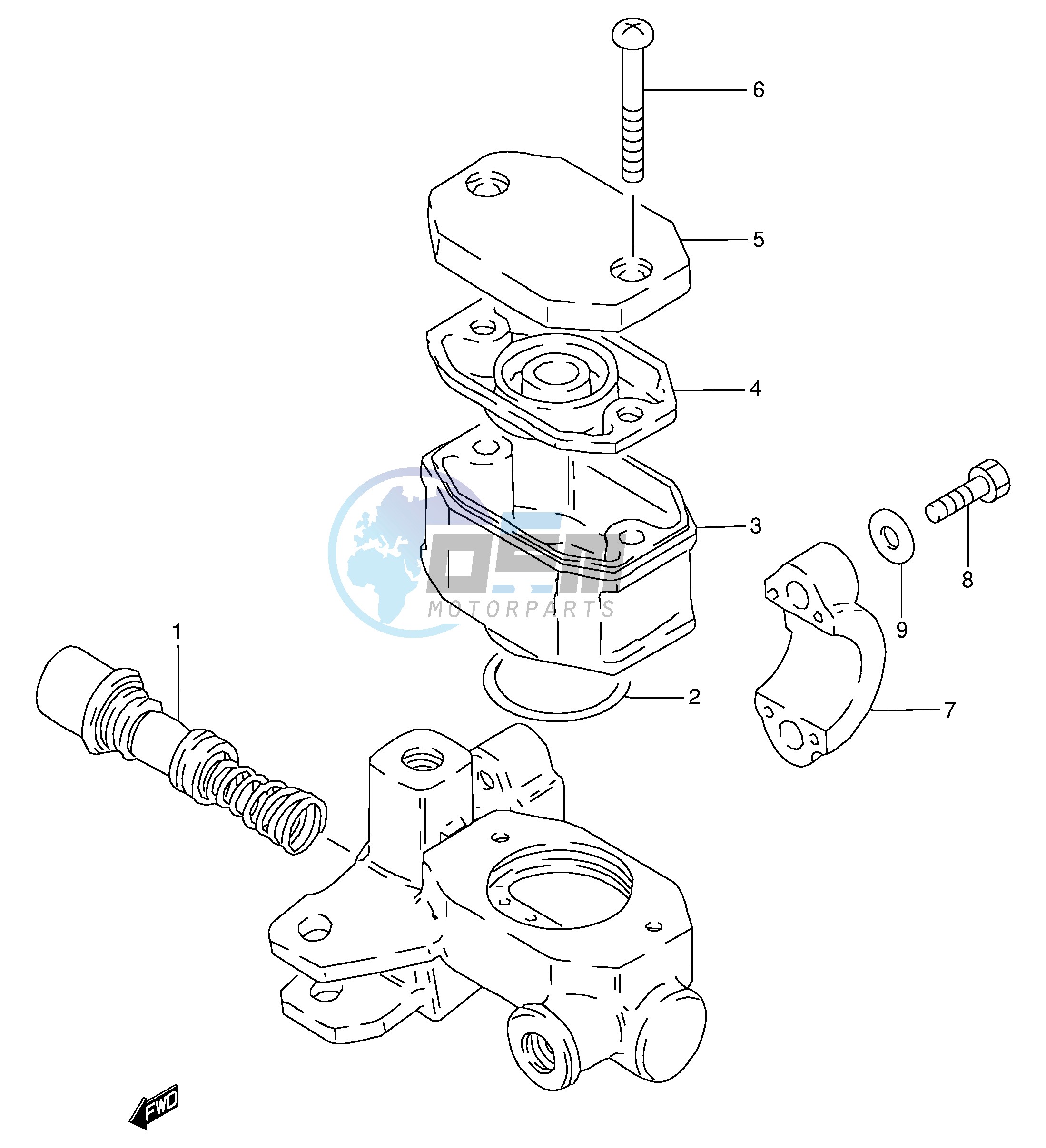 FRONT MASTER CYLINDER (MODEL Z D K)