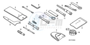 CB600FA39 France - (F / ABS CMF ST) drawing TOOLS