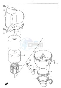 LT80 (P3-P28) drawing AIR CLEANER