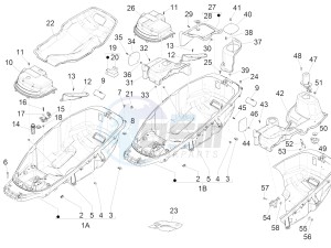 MP3 300 LT BUSINESS - SPORT ABS - ENJOY (EMEA) drawing Helmet huosing - Undersaddle