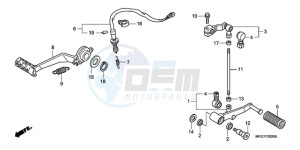 CB600F39 Spain - (SP / ST) drawing PEDAL