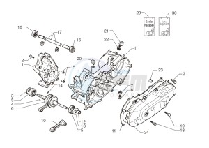 Ark AC 25 White-Matt Black 100 drawing Crankcase – Crankshaft