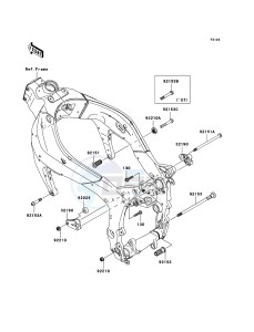 NINJA_ZX-6R ZX600P7F FR GB XX (EU ME A(FRICA) drawing Engine Mount