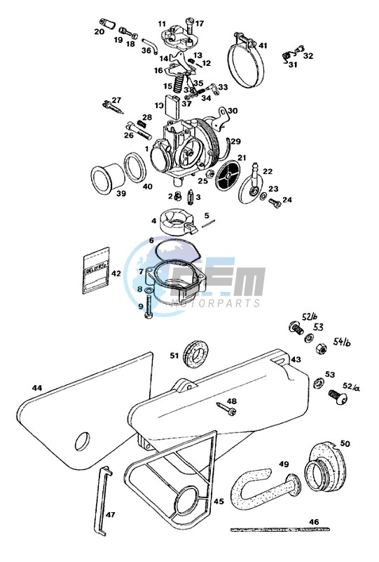 Carburator-intake silencer