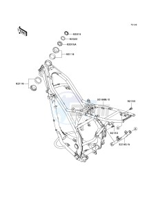 KLX 140 A [KLX140] (A8F-A9FA) A8F drawing FRAME