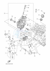 XTZ690 TENERE 700 (BEH3) drawing WATER PUMP