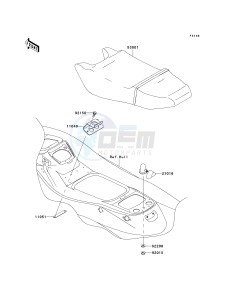 JT 1100 G[1100 STX D.I.] (G1 ) [1100 STX D.I.] drawing SEAT