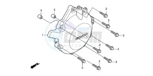 CBF1000T drawing A.C. GENERATOR COVER