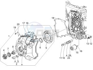 Nexus 250 SP e3 (UK) UK drawing Flywheel magneto cover - Oil filter