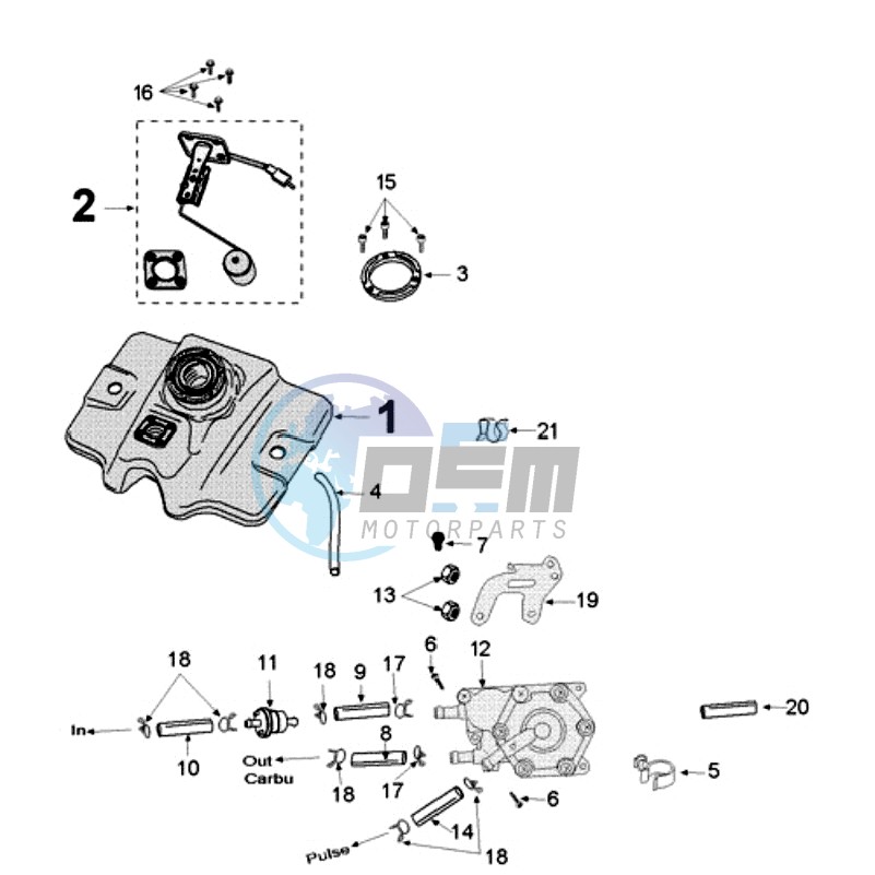 TANK AND FUEL PUMP