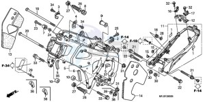 CBR600RR9 Europe Direct - (ED / MK) drawing FRAME BODY