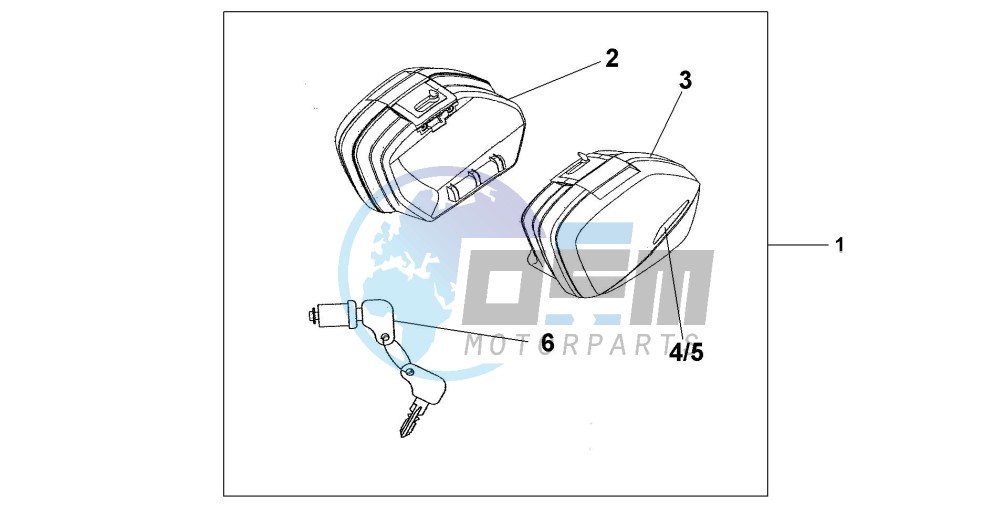 33 LITRE PANNIER SET QUASAR SILVER METALLIC