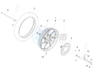 LIBERTY 50 IGET 4T 3V E4-2020 (APAC) drawing Front wheel