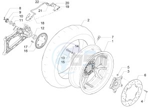 MP3 500 MAXI SPORT-BUSINESS-ADVANCED E4 ABS (EMEA-APAC) drawing Rear wheel