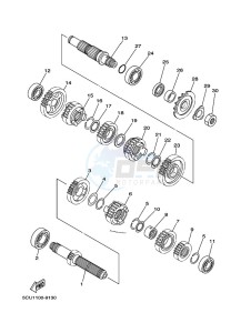 YZ250 (BCR2) drawing TRANSMISSION