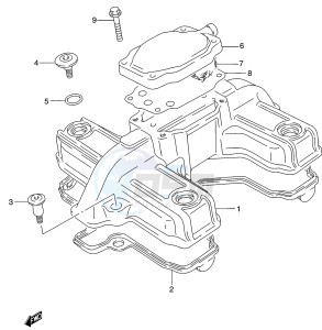 GS500 (P19) drawing CYLINDER HEAD COVER