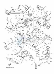 TRACER 900 MTT850 (B5CM) drawing FUEL TANK