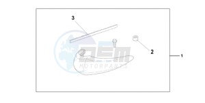 VT750C9 E / KMH drawing CHROME FRONT FEND