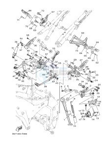 MTN1000 MT-10 (B678) drawing STAND & FOOTREST