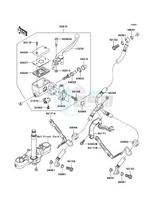 VN2000 CLASSIC VN2000H9F GB XX (EU ME A(FRICA) drawing Front Master Cylinder