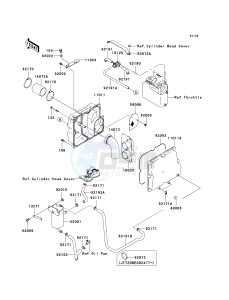 JT 1200 B [STX-12F] (B1-B3) [STX-12F] drawing INTAKE SILENCER-- JT1200-B1- -