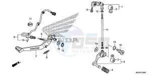 VFR1200XC drawing PEDAL