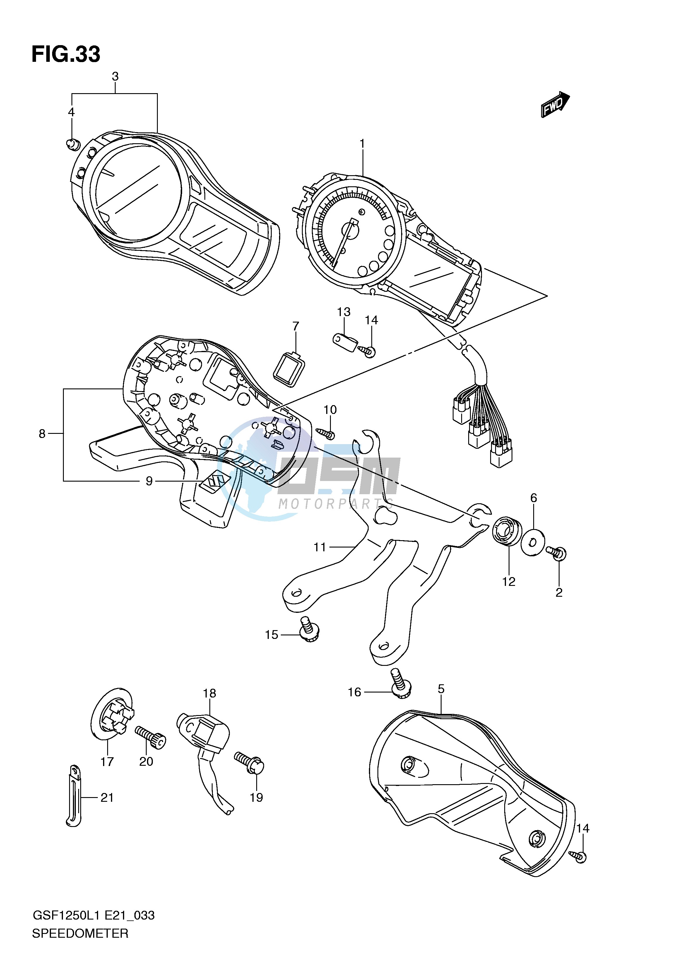 SPEEDOMETER (GSF1250L1 E21)