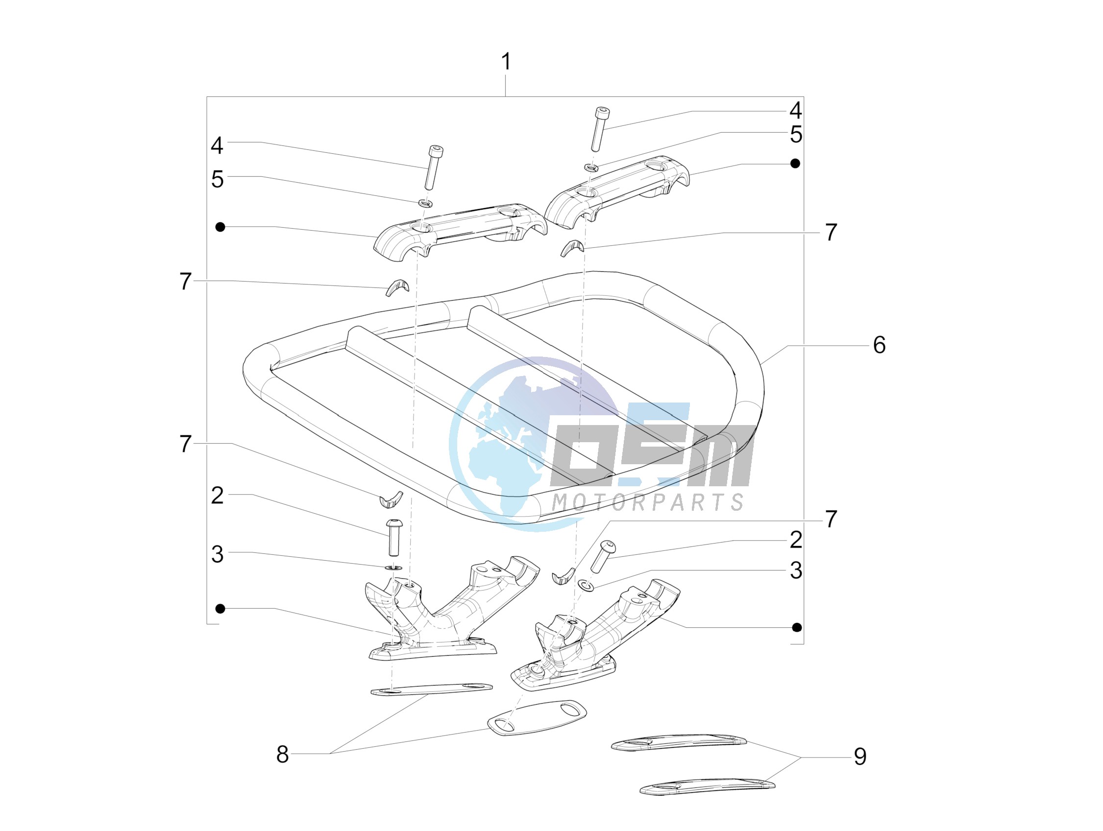 Rear luggage rack