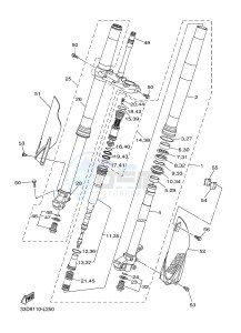 YZ450F (B115 B116 B117) drawing FRONT FORK