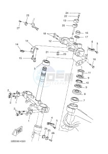 WR125R (22B7 22B7 22B7) drawing STEERING 2