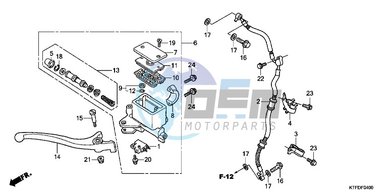 FR. BRAKE MASTER CYLINDER