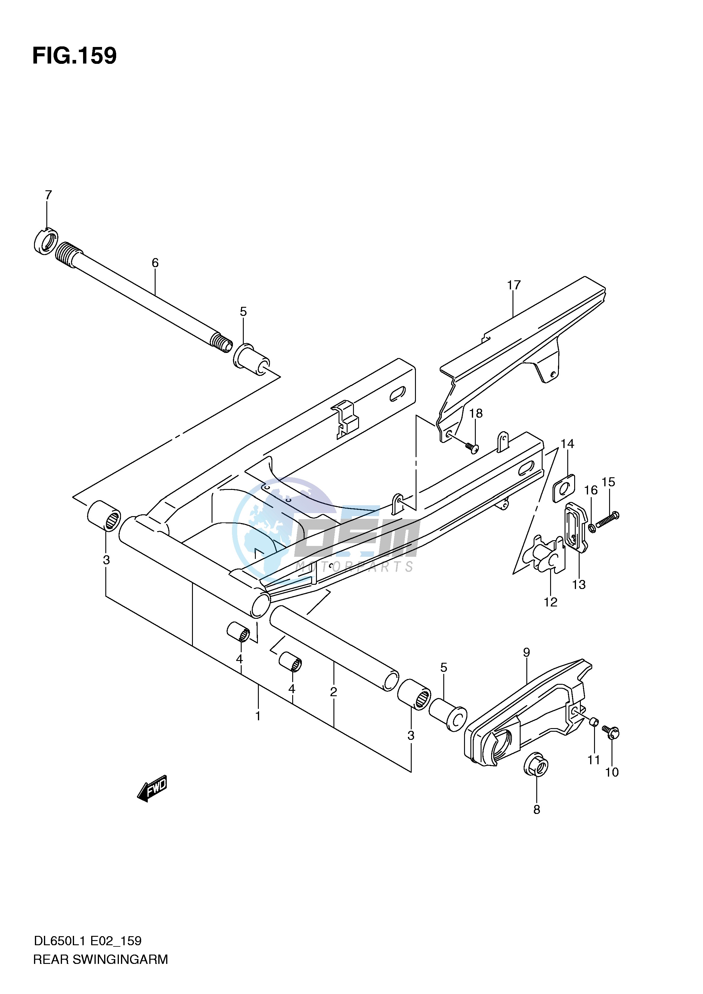 REAR SWINGING ARM