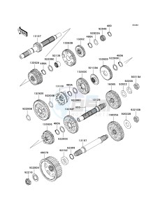 VN 2000 E [VULCAN 2000 CLASSIC] (6F-7F) E6F drawing TRANSMISSION