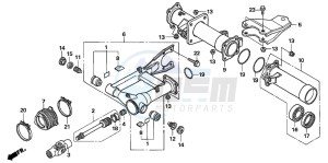 TRX500FE drawing SWINGARM