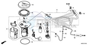 TRX420FA1F TRX420 Europe Direct - (ED) drawing FUEL PUMP