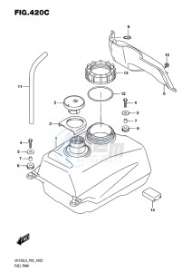 UH125 BURGMAN EU drawing FUEL TANK