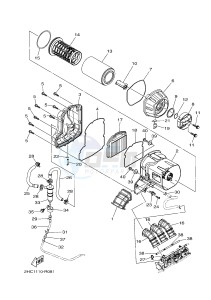 YXZ1000ETS YXZ10YESH YXZ1000R EPS SS SPECIAL EDITION (B577) drawing INTAKE