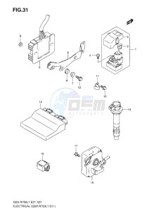 GSX-R750 drawing ELECTRICAL