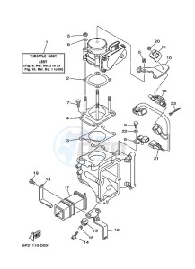 LF250TUR drawing THROTTLE-BODY