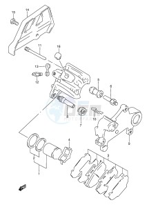 RMX250 (E28) drawing REAR CALIPER