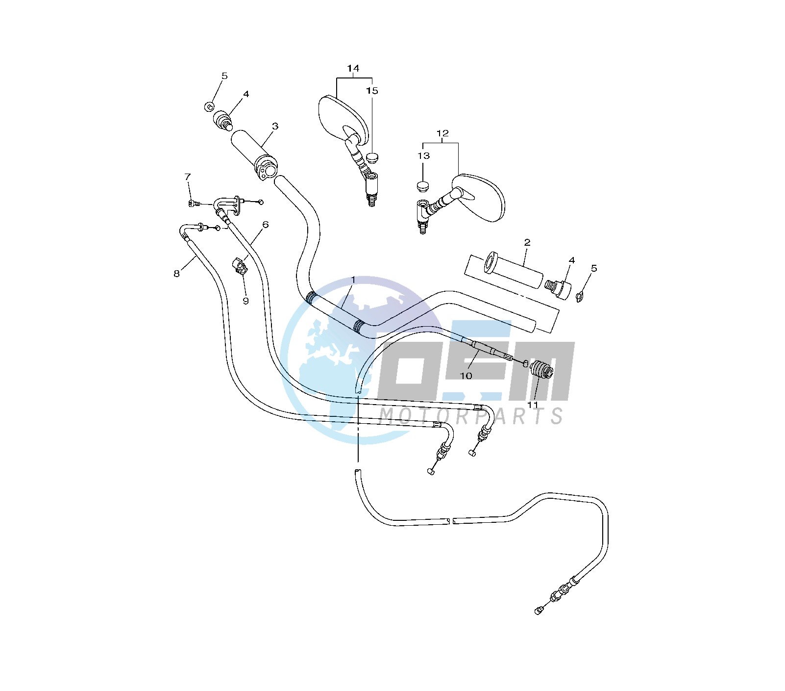 STEERING HANDLE AND CABLE