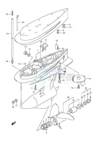 DF 200 drawing Gear Case (C/R)